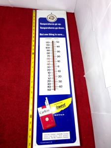 Vintage Carlton Cigarettes Thermometer Advertising Sign