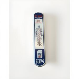 Large Vintage Icy Hot Metal Thermometer Sign