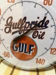 Gulf Vintage Thermometer Sign for Garage Decor