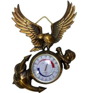 Vintage Eagle Anchor Thermometer and Hygrometer