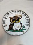 Vintage Jumbo Dial Owl Thermometer - Ohio Therm Co
