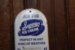 Superior Creamery Vintage Metal Thermometer Sign