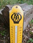 Vintage AA Garage Thermometer Porcelain Sign 12”