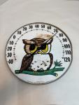 Vintage Jumbo Dial Owl Thermometer - Ohio Therm Co
