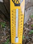 Vintage AA Garage Thermometer Porcelain Sign 12”