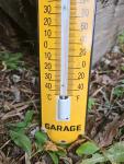 Vintage AA Garage Thermometer Porcelain Sign 12”
