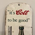Cott Ginger Ale Vintage Thermometer Sign 16x6”