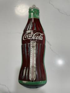 1950s Coca-Cola Metal Advertising Thermometer Collectible