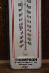 Thompson Tomahawk Hybrid Vintage Metal Thermometer Sign
