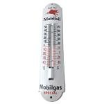 Mobilgas Porcelain Thermometer Advertising Sign