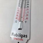 Mobilgas Porcelain Thermometer Advertising Sign