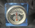 Rochester Vintage Room Thermometer in Blue Acrylic