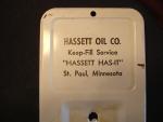 Hassett Oil Co. Antique Advertising Thermometer