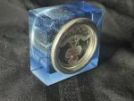 Rochester Vintage Room Thermometer in Blue Acrylic