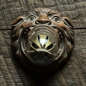 Antique Funeral Home Beast Face Thermometer