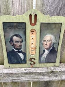 19th Century Ohio Reverse Glass Thermometer