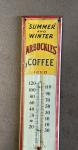 Arbuckle's Ground Coffee Advertising Thermometer