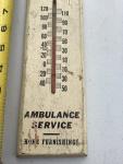 Mayer Funeral Home Wooden Chickens Thermometer, Addison NY