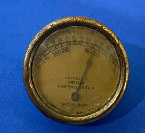 Rochester Antique Room Thermometer Desk Gauge