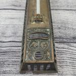 Steampunk Brass Thermometer with Gold Finish