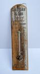 Baker Funeral Home Antique Wooden Advertising Thermometer