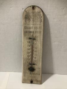 Krause State Savings Bank Wall Thermometer