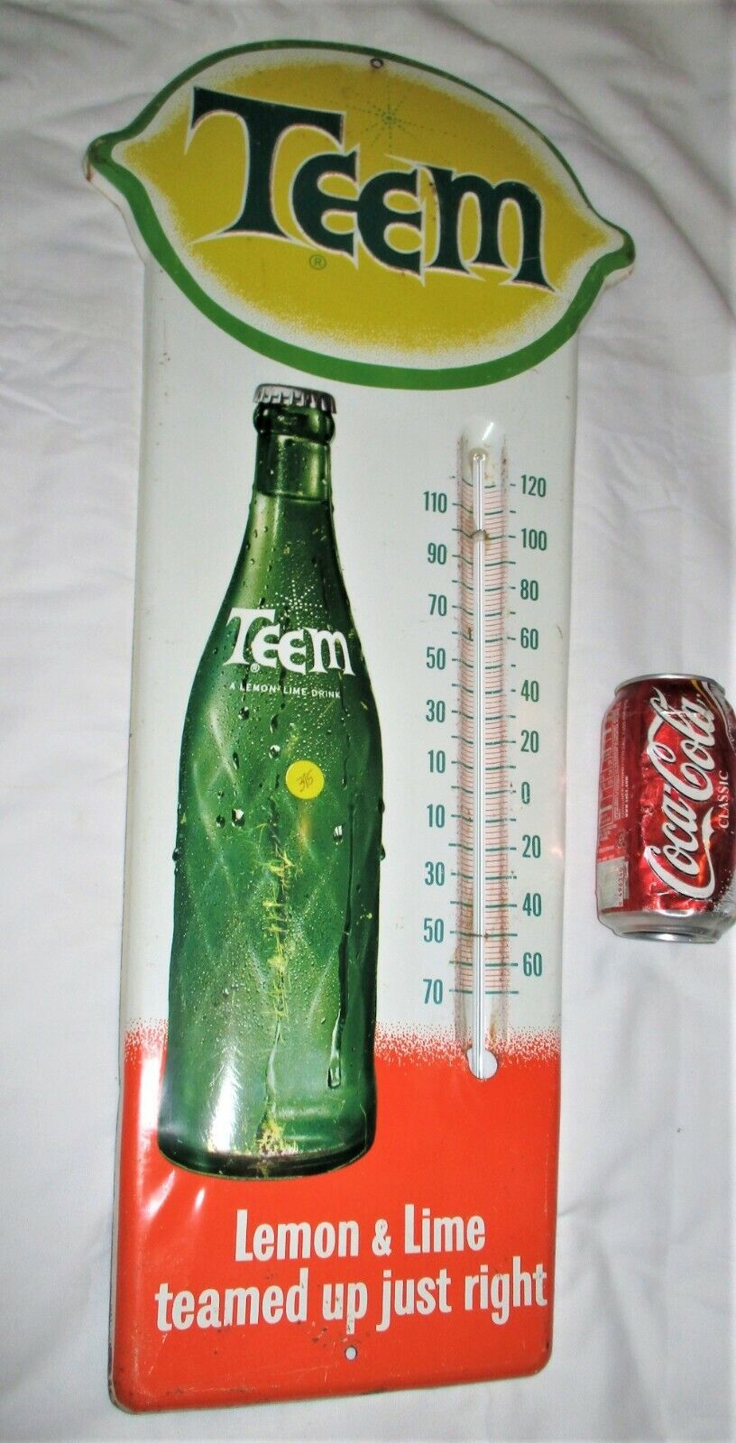 USA Teem Soda Country Store Thermometer