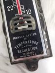 Vintage Johnson Service Cast Iron Thermometer