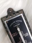 Vintage Johnson Service Cast Iron Thermometer