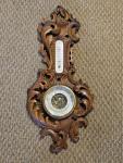 1800s Carved French Victorian Wall Thermometer