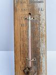 Baker Funeral Home Antique Wooden Advertising Thermometer
