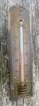 Vintage Tycos Brass and Wood Thermometer for Mancave