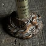 Antique Funeral Home Beast Face Thermometer