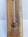 Baker Funeral Home Antique Wooden Advertising Thermometer