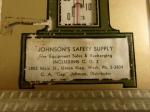 1920s Framed Antique Wall Thermometer with Ad