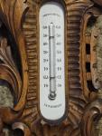 1800s Carved French Victorian Wall Thermometer