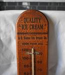 Vintage O.D. Boster’s Ice Cream Wood Thermometer