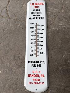 Vintage J.H. Beers Outdoor Thermometer