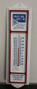 Philips Bros. Vintage Metal Wall Thermometer