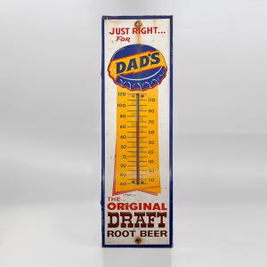 Dad's Root Beer Vintage Thermometer Sign - 27”