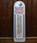 Vintage 1950s Blue Bird Potato Chips Thermometer Sign
