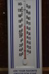 Vintage 1950s Blue Bird Potato Chips Thermometer Sign