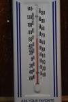 Vintage 1950s Blue Bird Potato Chips Thermometer Sign
