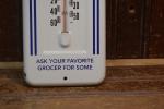 Vintage 1950s Blue Bird Potato Chips Thermometer Sign