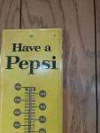 1965 Embossed Have a Pepsi Thermometer 7x27