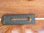 Vintage Blue Coal Anthracite Wall Thermometer