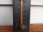 Vintage Blue Coal Anthracite Wall Thermometer