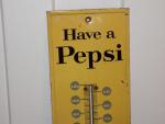 Pepsi Embossed Vintage Advertising Thermometer