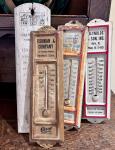 Vintage Gulf Gas Metal Thermometer - Works Great!