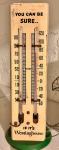 Vintage Gulf Gas Metal Thermometer - Works Great!